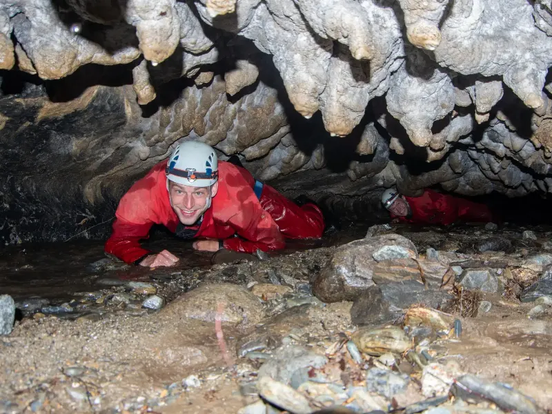 grotte de vicdessos galerie etroite